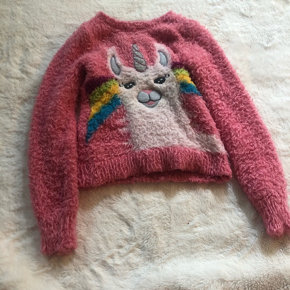 Unicorn llama sweater